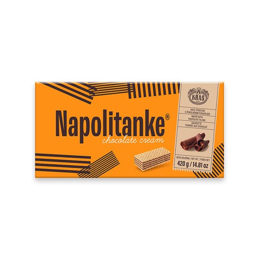 KRAS Napolitanke Wafers Chocolate Cream 420 g