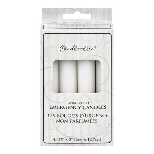 Emergency Candles Unscented 4 Pack