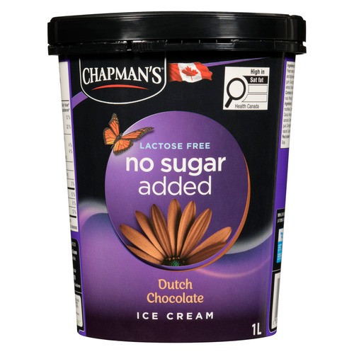 Chapman's Lactose-Free No Sugar Added Ice Cream Chocolate 1 L