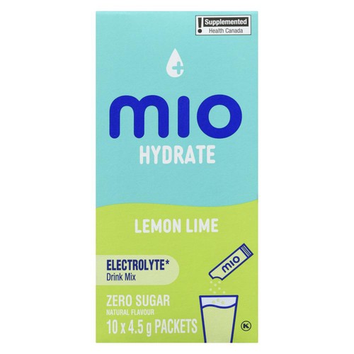 Mio Hydrate Zero Sugar Drink Mix Lemon Lime 10 x 4.5 g