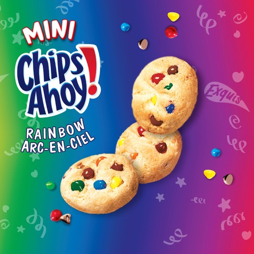 Chips Ahoy! Cookies Mini Rainbow Snak Pak 144 g