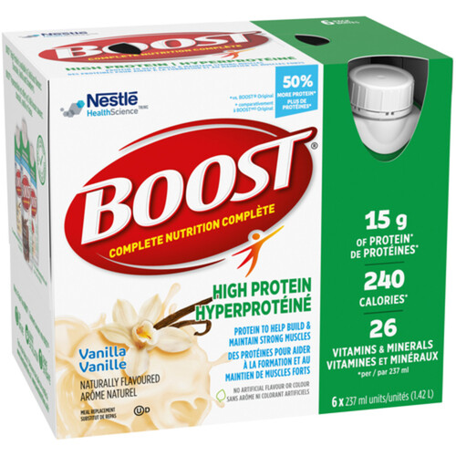 Boost High Protein Drink Vanilla 6 x 237 ml