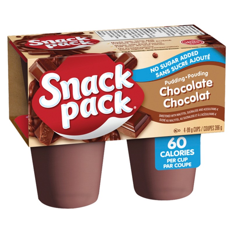 Snack Pack Gluten-Free Pudding Chocolate 4 x 99 g - Voilà Online ...