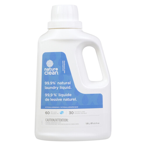 Nature Clean Laundry Detergent Liquid Unscented 1.8 L