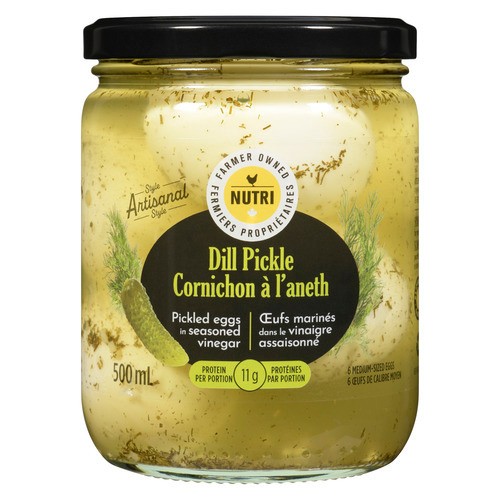 Nutri Group Pickled Eggs Seasoned Vinegar Dill Pickled 500 ml