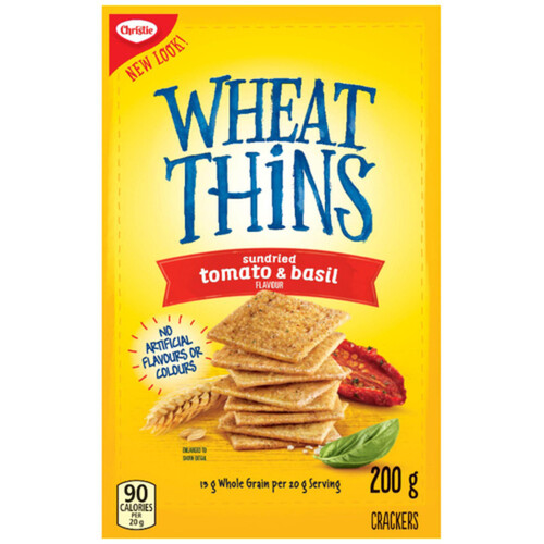 Christie Wheat Thins Crackers Sundried Tomato & Basil 200 g