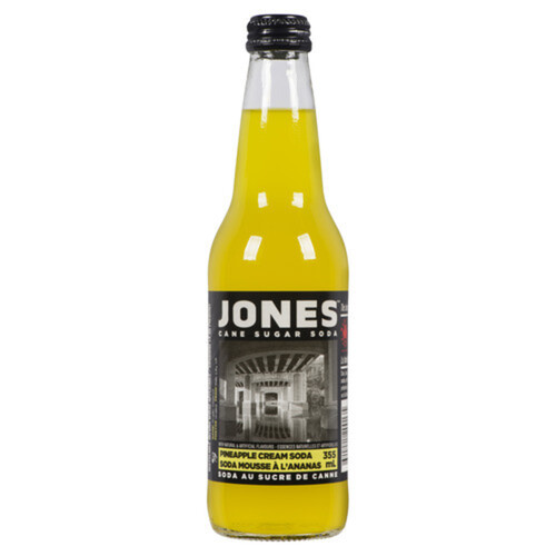 Jones Drink Cane Sugar Cream Soda Pineapple 355 ml