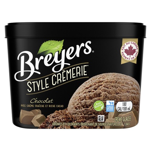 Breyers Ice Cream Creamery Style Chocolate And Rich Cocoa 1.66 L