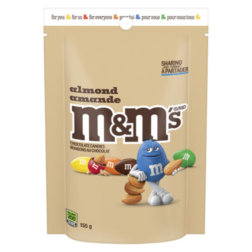 Mars Canada M&M's Chocolate Almond 155 g