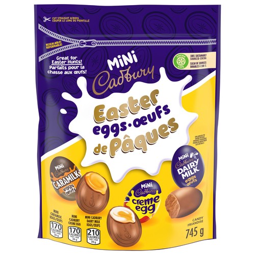 Cadbury Mini Easter Eggs Candy Assortment Resealable Bag 745 g
