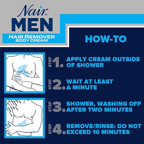Nair Men's Shower Power Hair Remover Cream 312 g