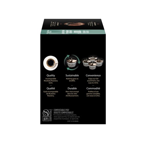 Muskoka Roastery Coffee Co Coffee Pods Howling Wolf 20 K-Cups 220 g