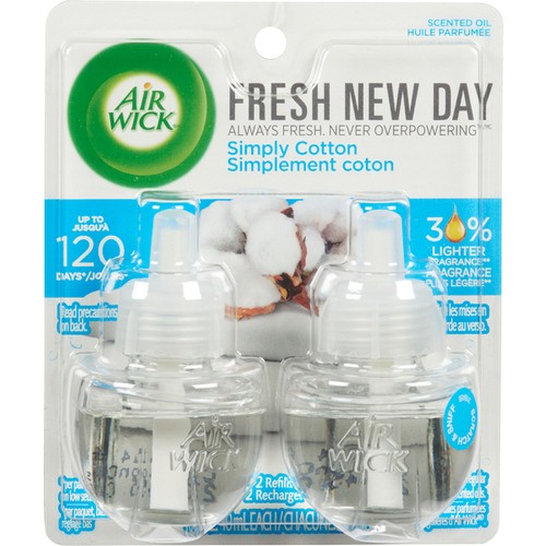 Air Wick Air Freshener Scented Oil Plug In Refill Simply Cotton 2 x 20 ml