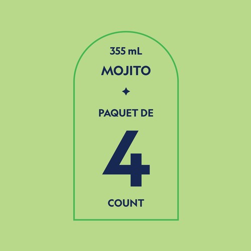 Atypique Non-Alcoholic Mocktail Mojito 4 x 355 ml (cans)