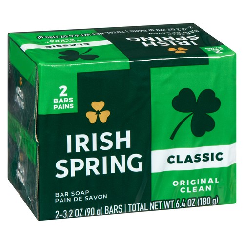 Irish Spring Soap Classic Original Bar 2 x 90 g