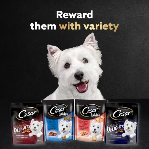 Cesar Double Delights Treats for Small Adult Dogs Chicken 150 g