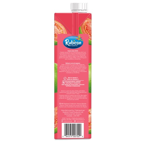Rubicon Juice Drink Guava No Sugar Added 1 L
