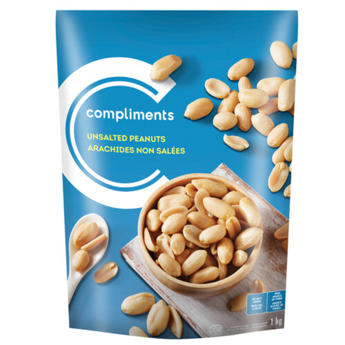 Compliments Peanuts Unsalted Blanched 1 kg