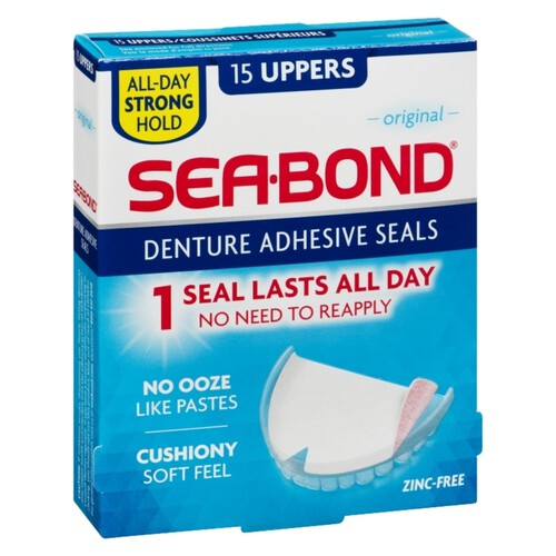 Sea Bond Regular Uppers Denture Cushions 15 EA
