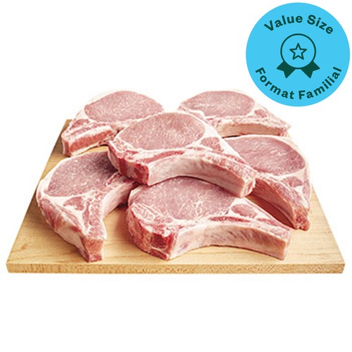 Pork Loin Center & Rib Chops Family Size 