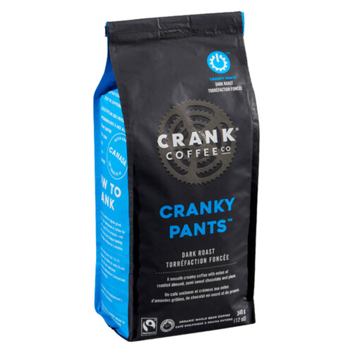 Crank Coffee Whole Bean Coffee Cranky Pants Dark Roast 340 g