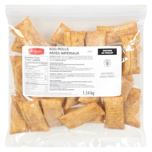 Belleisle Frozen Chicken Egg Rolls 1.54 kg