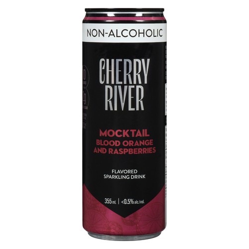 Cherry River Non Alcoholic Beverage Mocktail Blood Orange 355 ml (can)