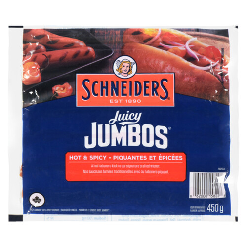 Schneiders Hot Dogs Juicy Jumbos Hot & Spicy 450 g