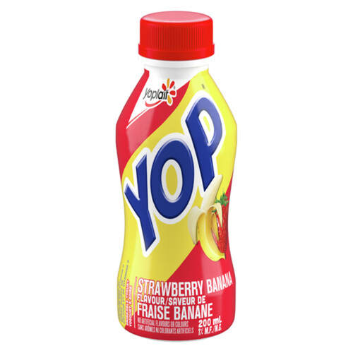 Yoplait Yop 1% Drinkable Yogurt Strawberry Banana 200 ml