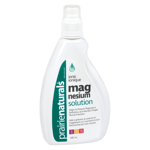 Prairie Naturals Magnesium Solution Maintains Muscle Function 500 ml 