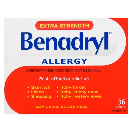Benadryl Extra Strength Allergy Medication 36 EA