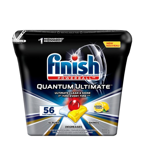 Finish Dishwasher Detergent Quantum Ultimate Lemon Scent 56 Tabs