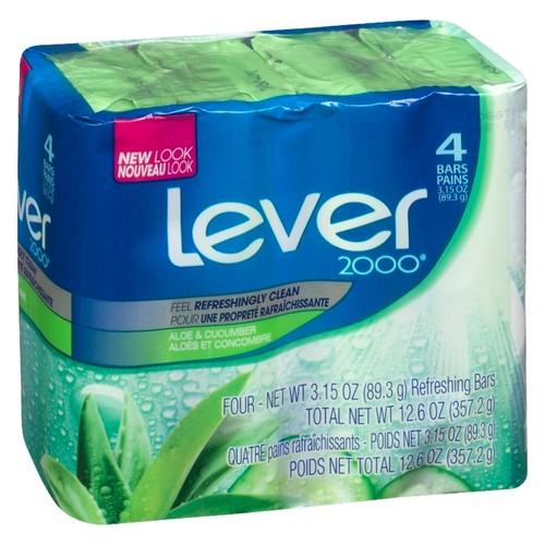 Lever 2000 Soap Aloe Cucumber 4 Bar 356 g