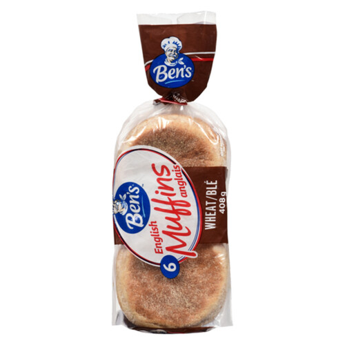 Bens Whole Wheat English Muffin 6 EA