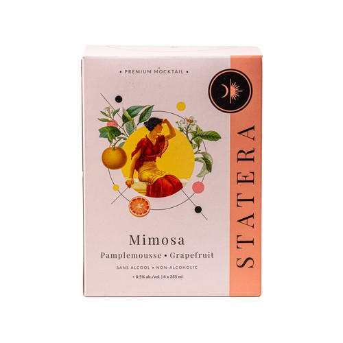 Statera Spirits Non Alcoholic Beverage Mimosa Grapefruit 4 x 355 ml (cans)