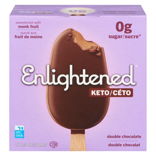 Enlightened Keto Bars Double Chocolate 4 x 81 ml (frozen)