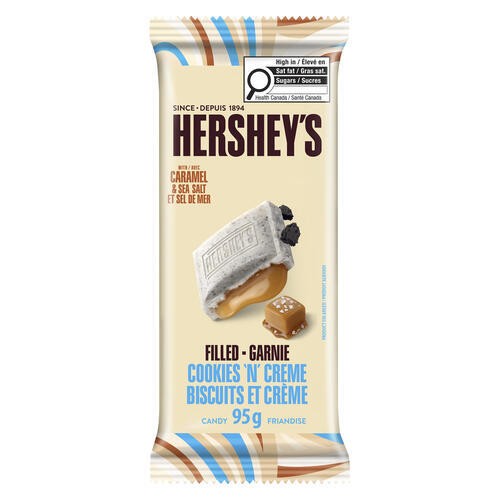 Hershey's Chocolate Bar Caramel & Sea Salt Filled Cookies 'N' Creme 95 g