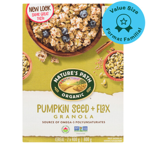 Nature's Path Organic Granola Cereal Pumpkin Seed Flax 800 g