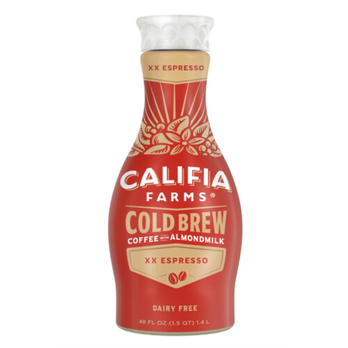 Califia Farms Dairy-Free Cold Brew Coffee Almond Milk XX Espresso 1.4 L (bottle)