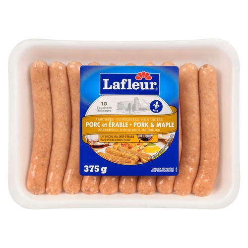 Lafleur Pork Sausage Maple 375 g
