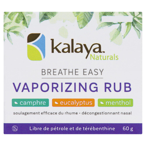 Kalaya All Natural Cold Relief Vaporizing Rub 60 g