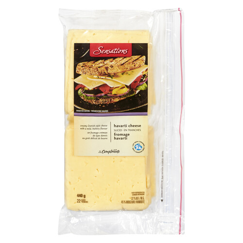 Sensations Havarti Sliced Cheese 440 g