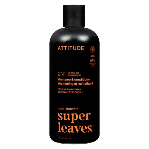 Attitude 2 in 1 Shampoo & Conditioner Patchouli & Bourbon 414 ml