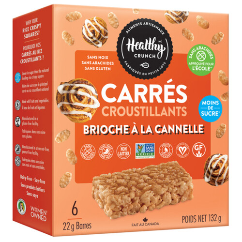 Healthy Crunch Peanut-Free Crispy Squares Cinnamon Bun 132 g