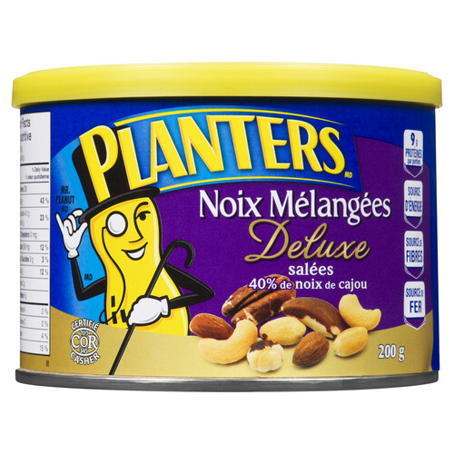Planters Deluxe Salted Mixed Nuts 40% Cashew 200 g