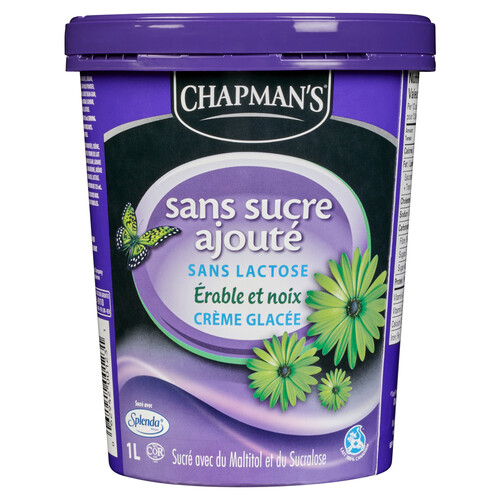 Chapman's Lactose-Free No Sugar Added Ice Cream Maple Walnut 1 L