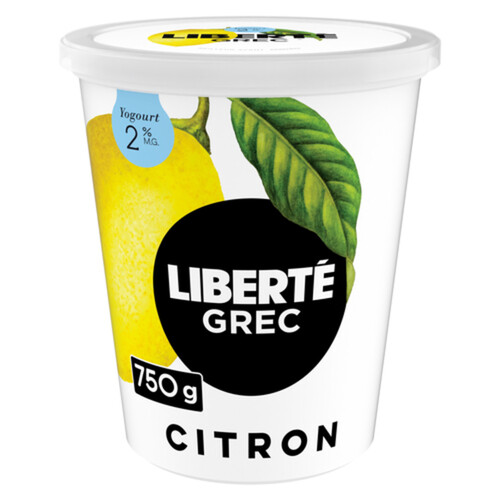 Liberté Greek 2 Yogurt Lemon High Protein 750 g Voilà Online Groceries & Offers