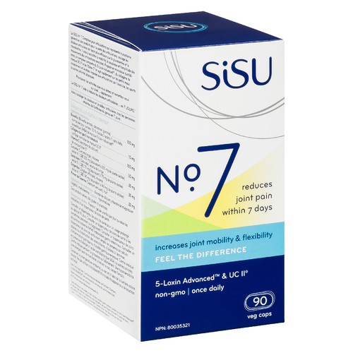 Sisu Supplement No. 7 Reduce Joint Pain Formula 90 Vegetable Capsules