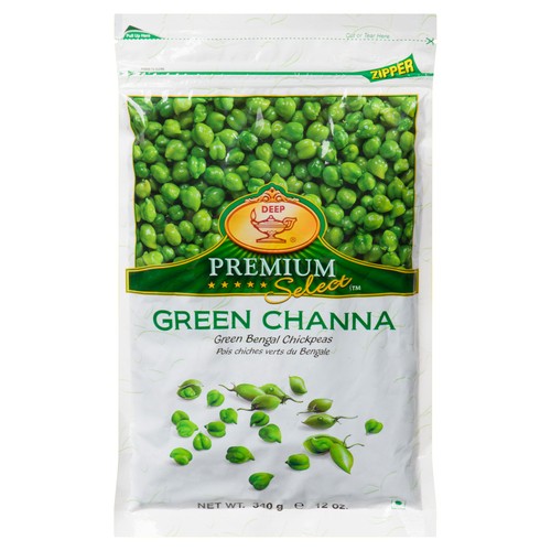 Deep Premium Select Frozen Green Chana Chickpeas 340 g