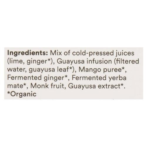 Dose Organic Energy Shot Ginger Lime & Guayusa 4 x 60 ml